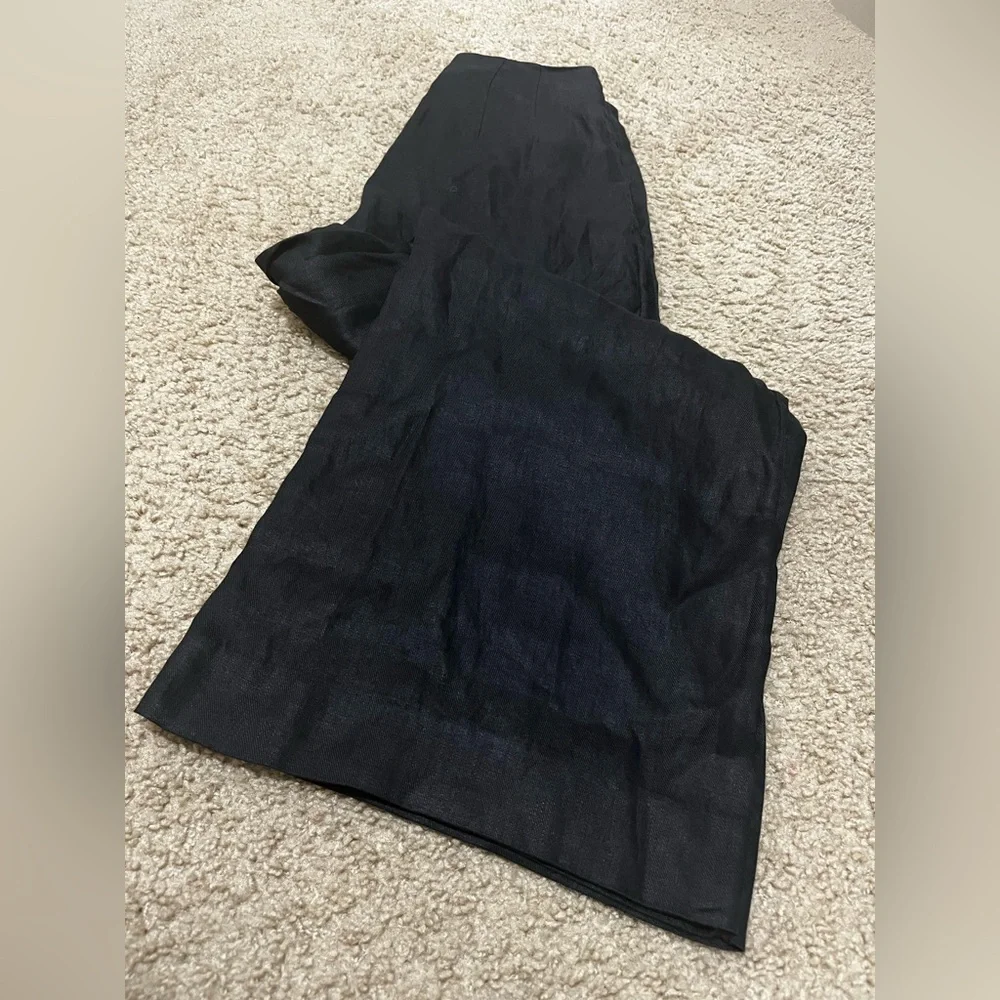 NWT Banana Republic Black Wide-Leg Pants